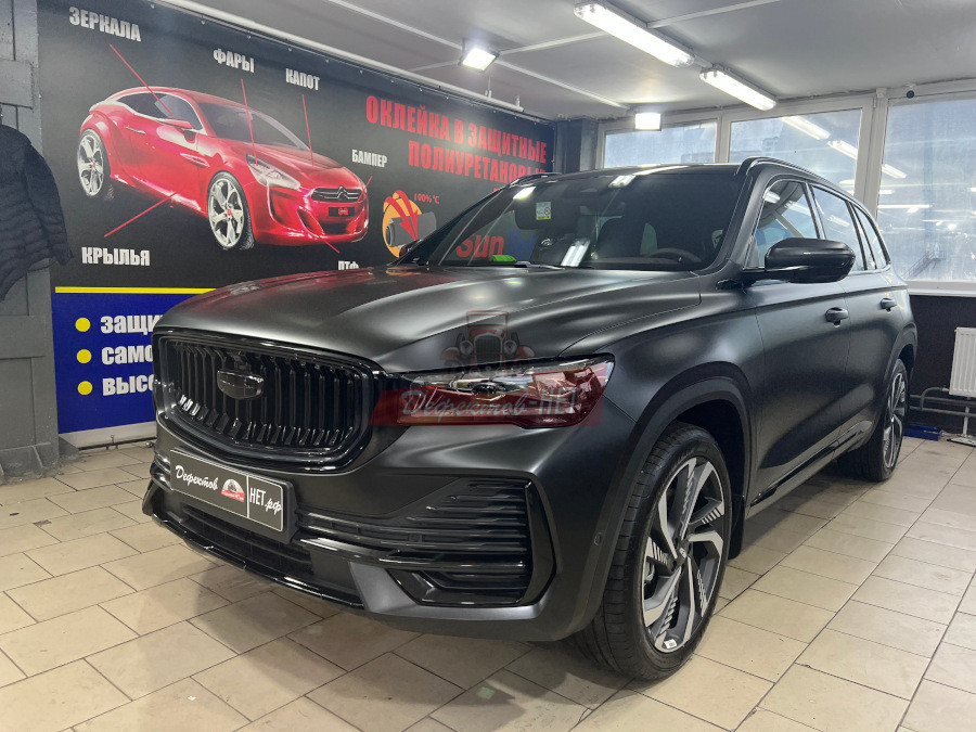 Полный внешний вид Jeely Mangaro после проведления оклейки кузова