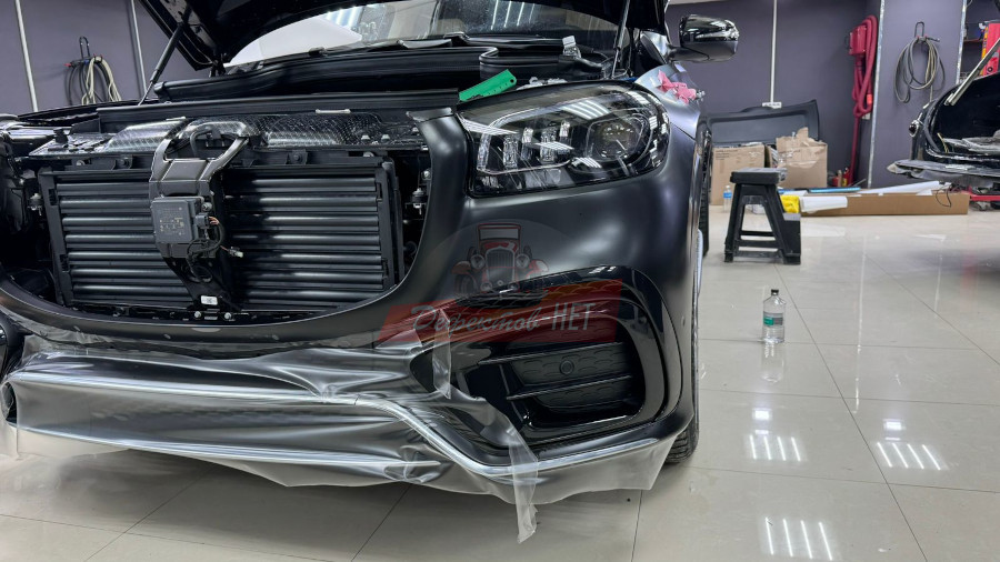 Оклейка MERCEDES матовой пленкой