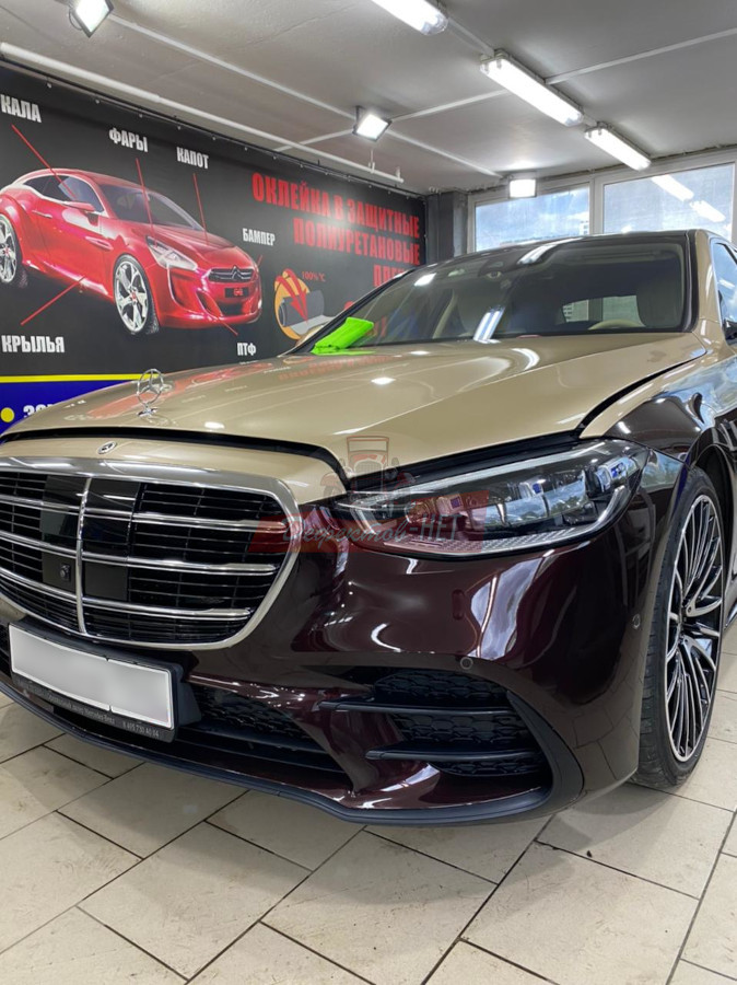 Оклейка Mercedes S Class полиуритан
