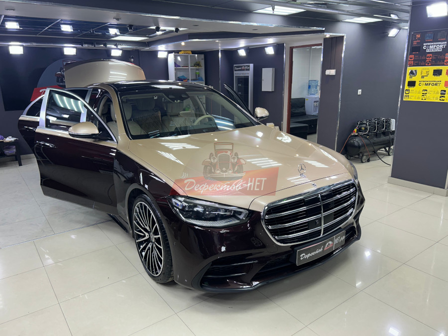 Внешний вид Mercedes после оклейки пленкой