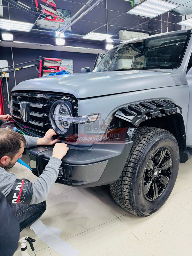 Tank вид после нанесения пленки