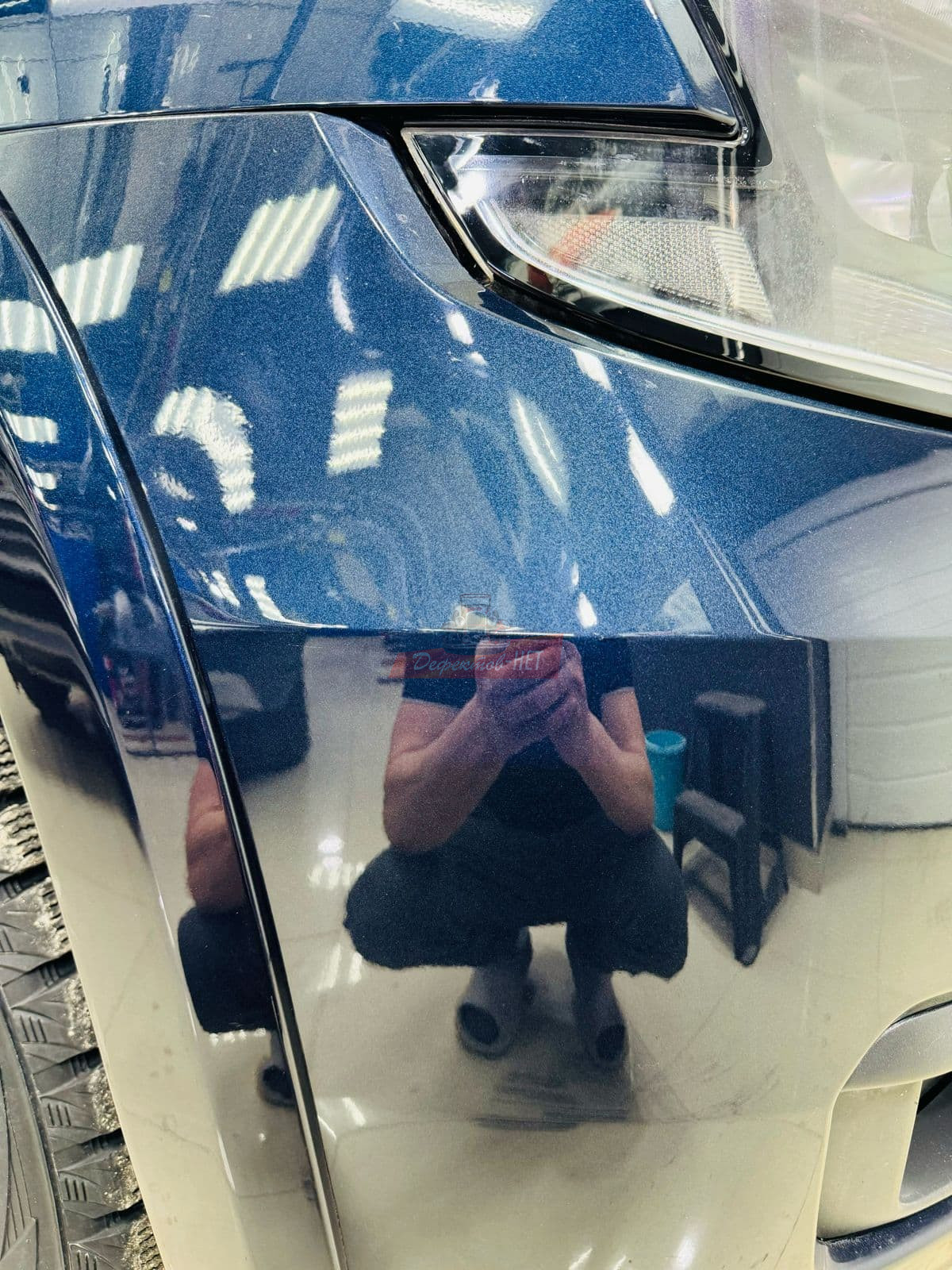 удаление царапин на бампере