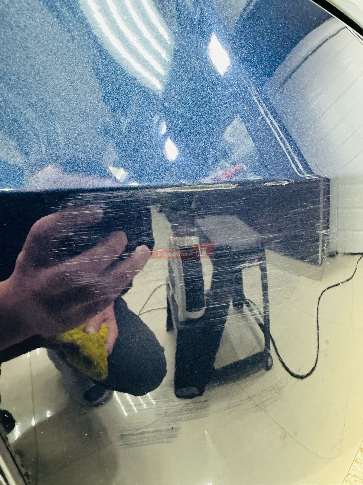 ремонт царапин на бампере