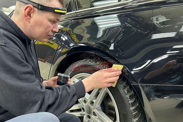 Удаление глубоких царапин на автомобиле
