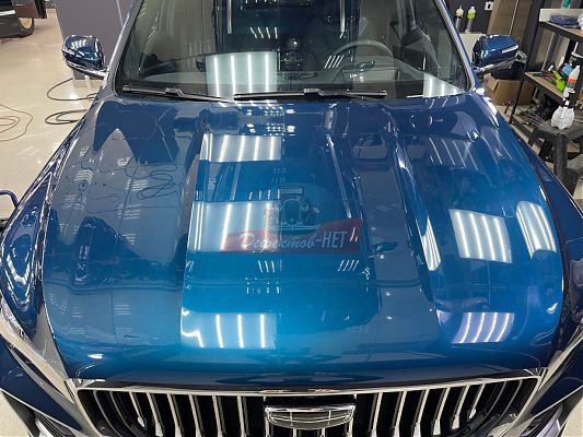 Защита автомобиля Geely с помощью антигравийной пленки