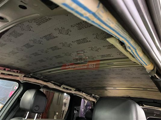 полный спектр работ по шумоизоляции крыши авто