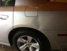 Ремонт вмятин на заднем крыле