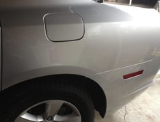 Удаление вмятин на заднем крыле